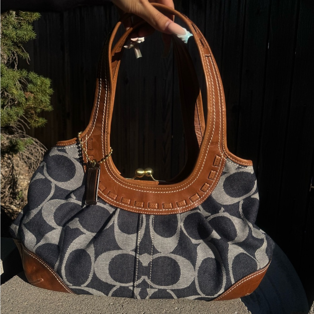 Vintage Denim Coach purse